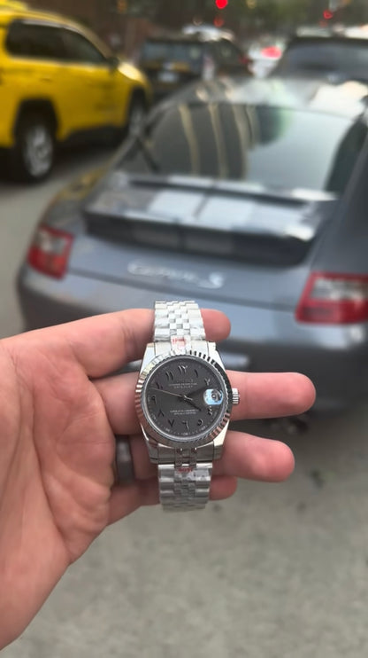 Grey Arabic Watch