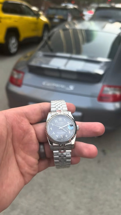 Grey Arabic Watch