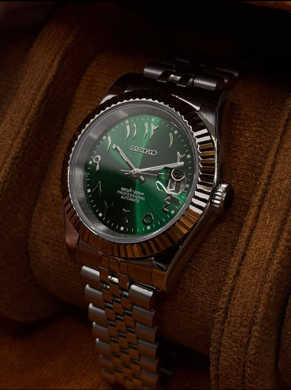 Green Arabic Datejust Watch Mod