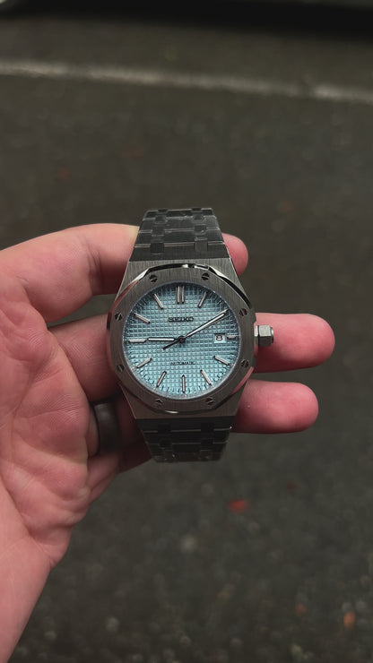 Seiko Mod Royal Oak Light Blue